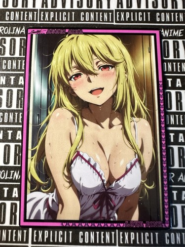 Asagi anime waifu card - card,