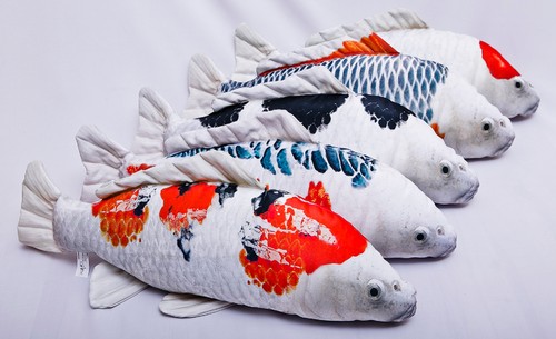 Cuscino koi carpa tancho - cuscino,